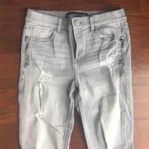 High Rise Express Gray Denim